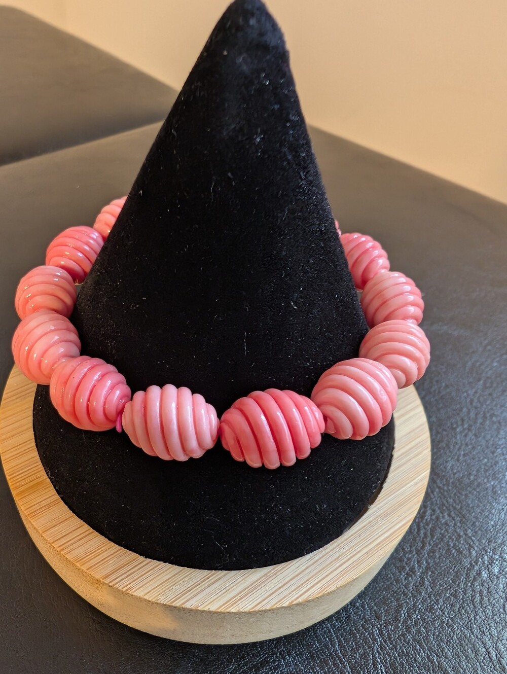 Pink Sea Shell Shaped  Stretch Bracelet - Statement Jewelry